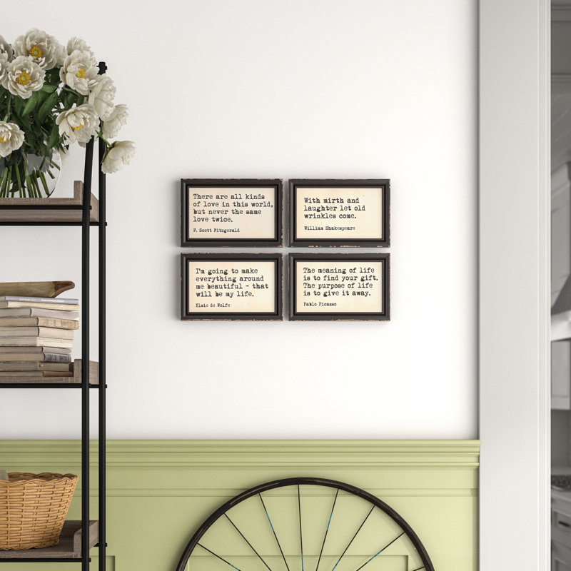 4 Piece Framed Wall Art Set & Reviews Birch Lane